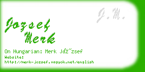 jozsef merk business card